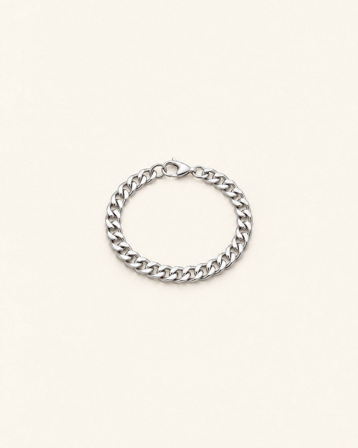Bracelet Maria argent, vue de face