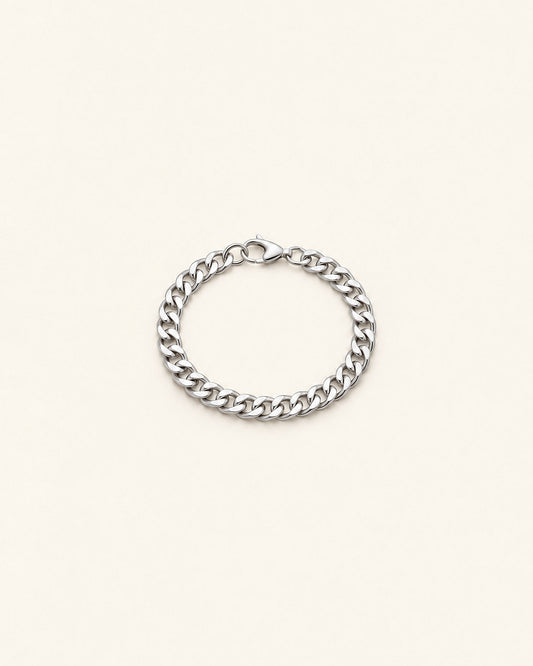 Bracelet Maria argent, vue de face