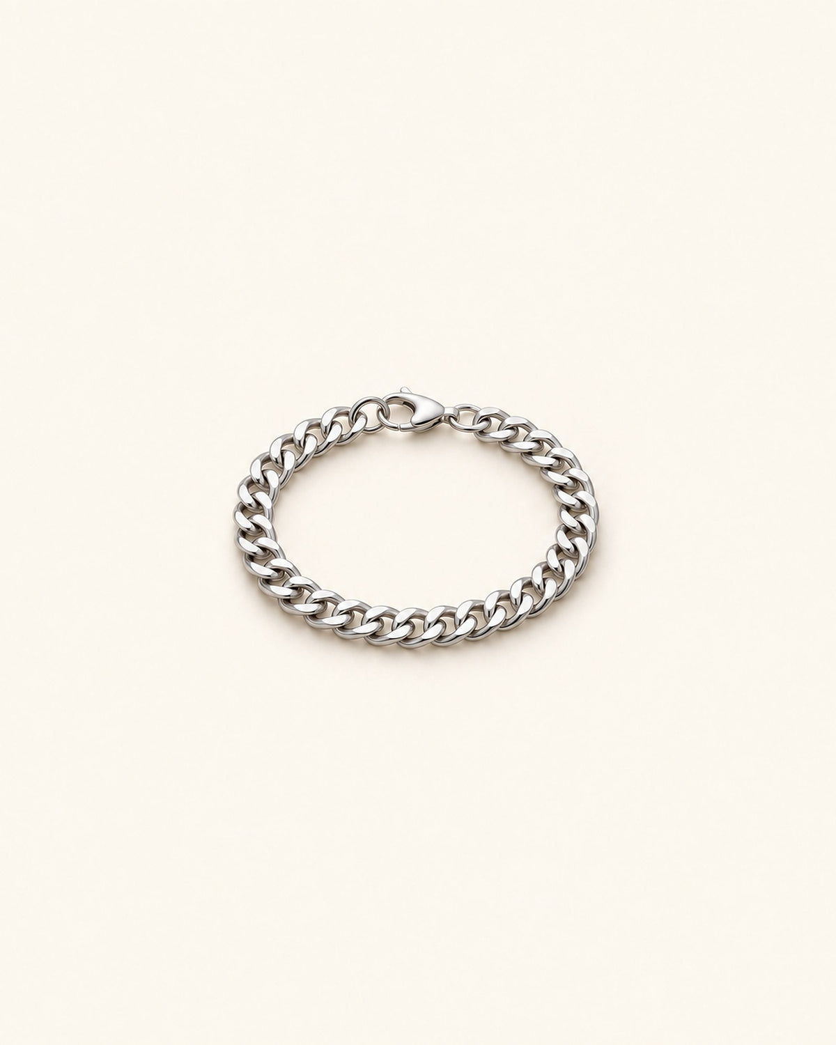Bracelet Maria argent, vue de trois-quarts