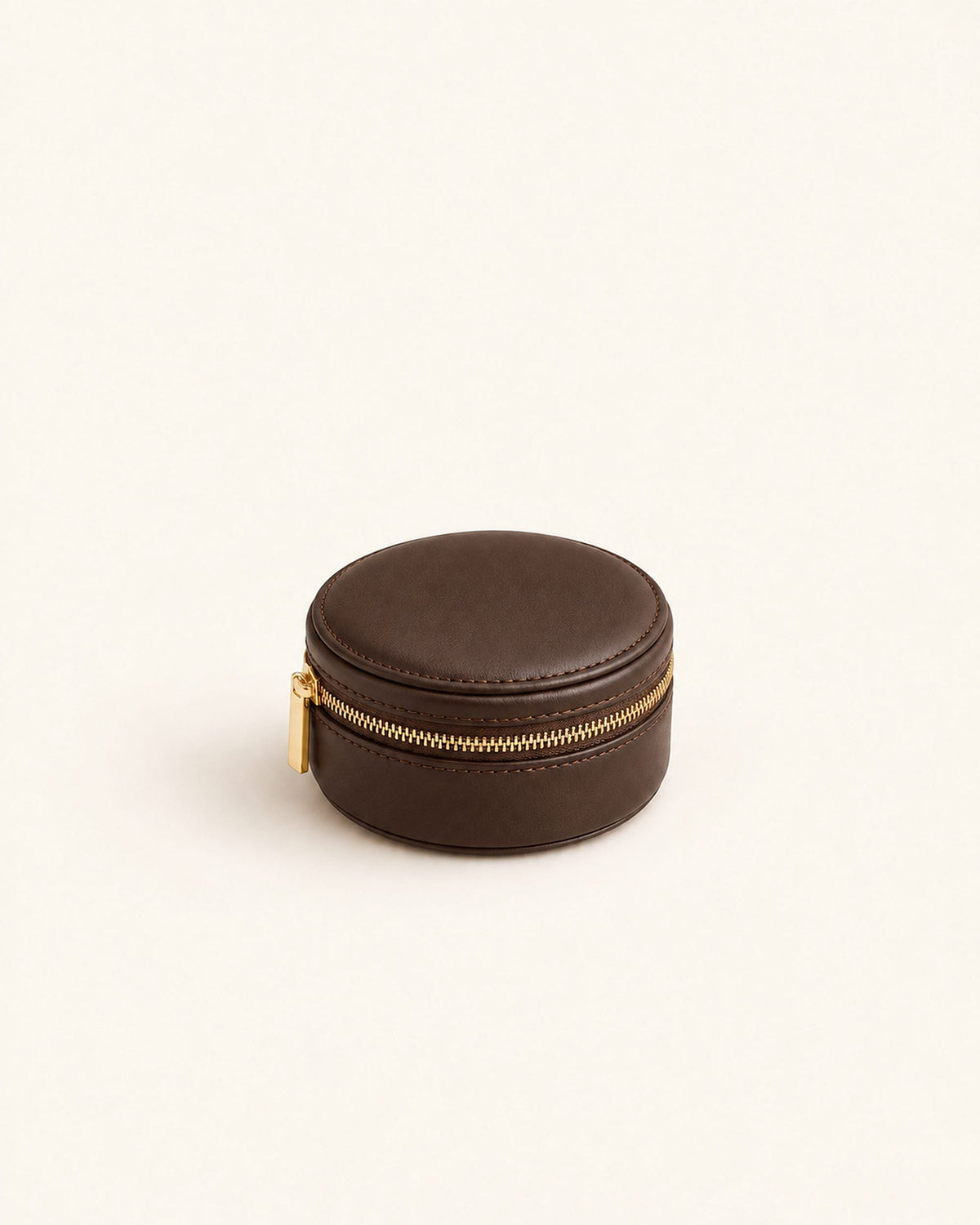 Écrin de voyage en cuir espresso
